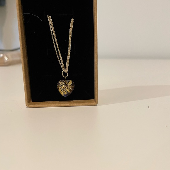 Venetian Glass 14k Gold Necklace - Picture 2 of 5